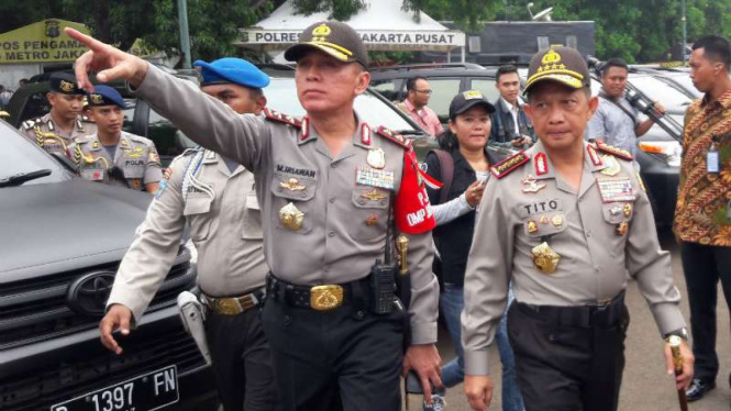 Kapolri Jenderal Tito Karnavian dan Kapolda Metro Jaya, Irjen M Iriawan.
