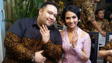 Vanessa Angel saat dilamar Didi Mahardika beberapa waktu lalu.