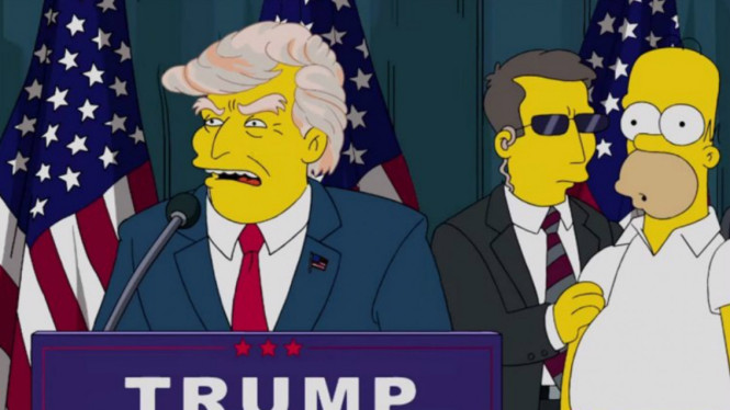 The Simpsons memprediksi Donald Trump menjadi Presiden Amerika Serikat (AS).