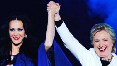 Katy Perry dan Hillary Clinton