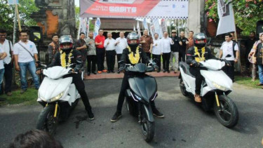 Motol Listrik Gesits tiba di Bali