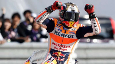 Pembalap Tim Repsol Honda, Marc Marquez.