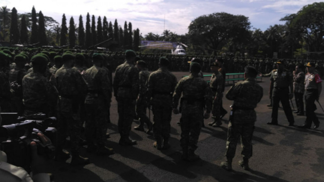 Presiden Joko Widodo mendatangi Markas Kostrad di Cilodong