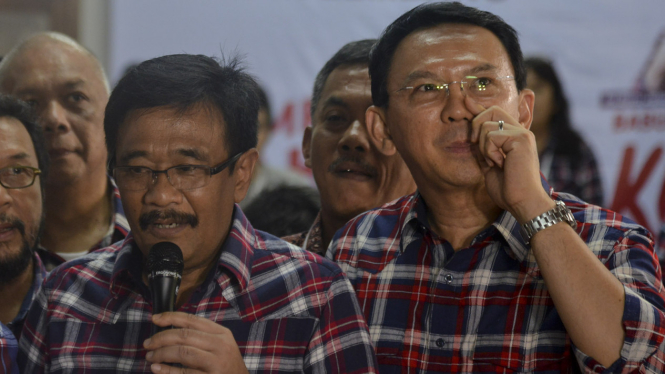 Basuki Tjahaja Purnama alias Ahok dan Djarot Saiful Hidayat.