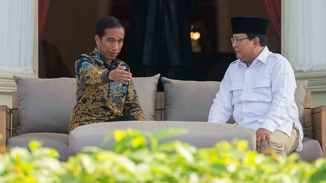 Presiden Joko Widodo dan Prabowo Subianto.
