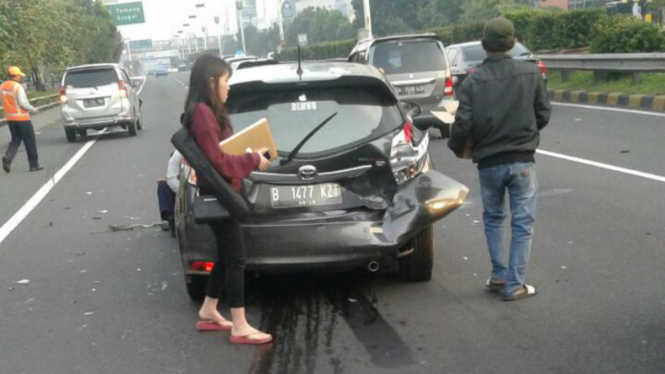 Kecelakaan di Ruas tol Dalam Kota