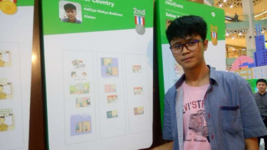 Aditiya, Juara Kedua Kompetisi Webtoon LINE