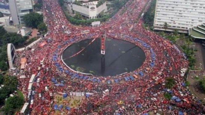 Foto kampanye PDIP tahun 1999