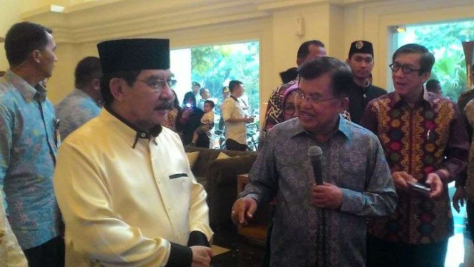 Antasari Azhar, Wakil Presiden Jusuf Kalla dan Menkumham Yasonna Laoly.
