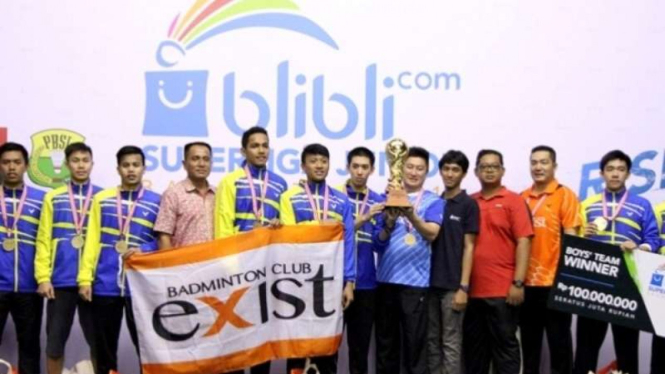 Tim putra Exist Jakarta sabet gelar Liem Swie King