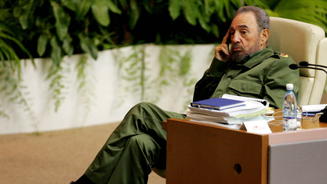 Mantan Presiden Kuba, Fidel Castro. 