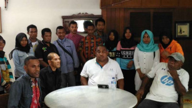 Sejumlah tokoh Papua konferensi pers menyayangkan unjuk rasa mahasiswa