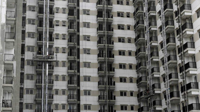 Proyek apartemen di Jakarta. 