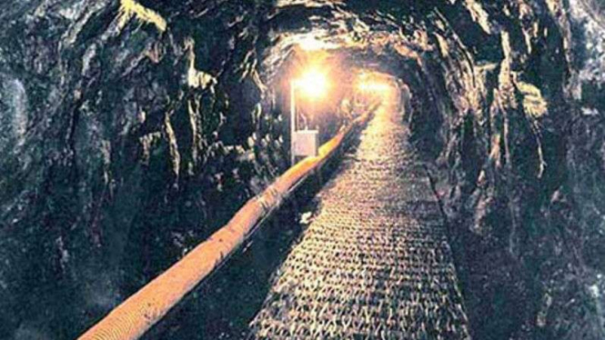 Terowongan di perbatasan Korea yang diduga dibangun oleh Korea Utara.