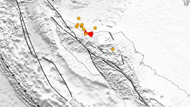 Gempa Pidie Jaya berada pada sesar lokal di luar Sesar Besar Sumatera. 