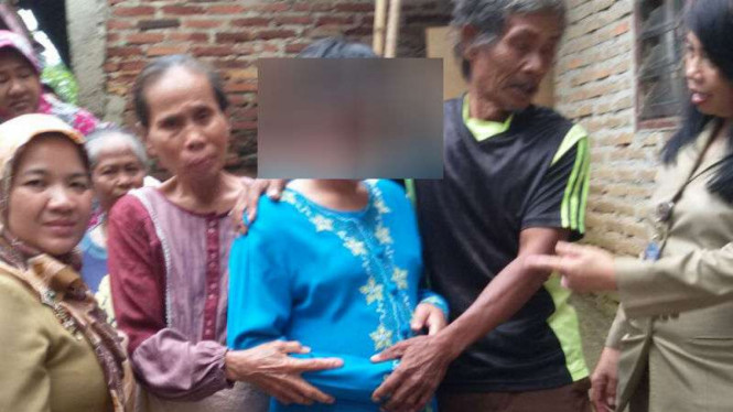 S, warga binaan sosial Panti Sosial Perlindungan Bhakti Kasih, bertemu keluarga.