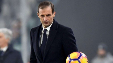 Pelatih Juventus, Massimiliano Allegri.