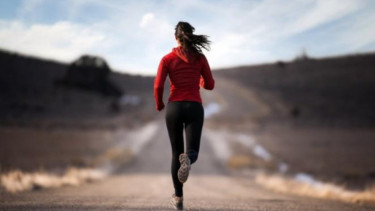 Jogging.