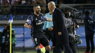 Striker Real Madrid, Karim Benzema.