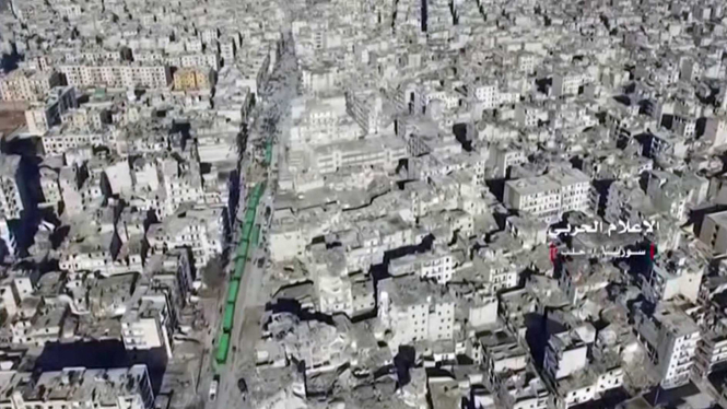 Evakuasi Warga Aleppo, Suriah.