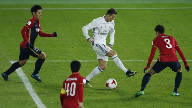 Pemain Real Madrid, Cristiano Ronaldo, di Piala Dunia Klub 2016