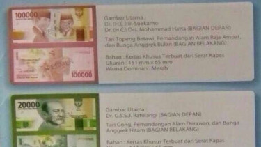 Uang Rupiah baru seri 2016