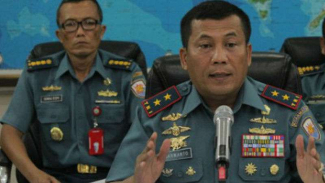 Panglima Komando Armada Timur (Pangkoarmatim) Laksamana Madya TNI Darwanto.