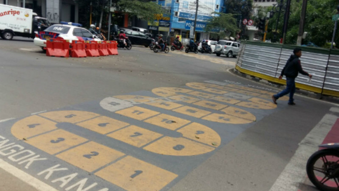 Zebra Cross model baru di Kota Bandung.