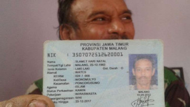 Pria bernama Slamet Hari Natal