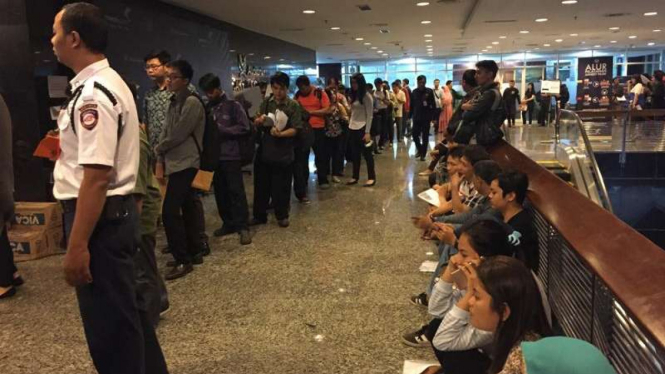 Antrean pendaftaran tax amnesty 
