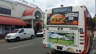 Promosi Wonderful Indonesia di bus kota, Noumea