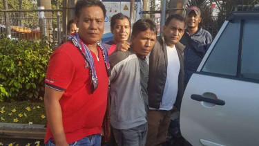 Penangkapan Ridwan Sitorus alias Ius Pane di Medan, Sumatera Utara.