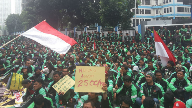 Demo pengemudi GrabBike