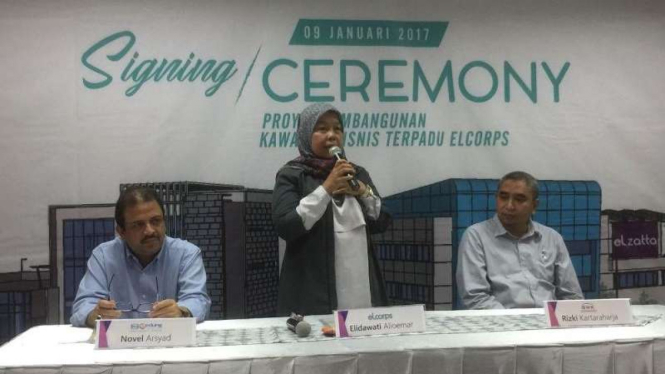 Elidawati Alioemar, CEO Elcorps (tengah)