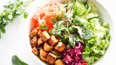 Ilustrasi Buddha bowl.