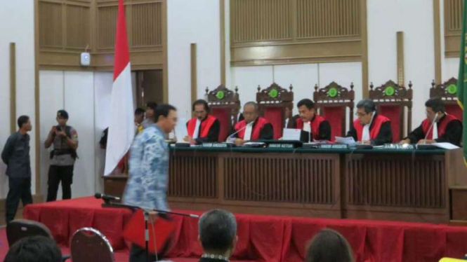 Sidang penodaan agama dengan terdakwa Basuki Tjahaja Purnama alias Ahok.