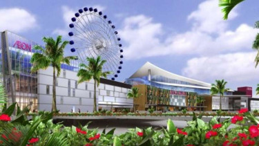 Tampak depan gambar AEON Mall Jakarta Garden City.