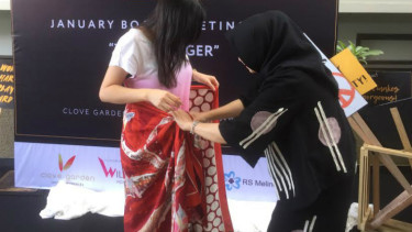 Trik keasikan kain batik jadi sarung trendi.