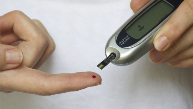 Ilustrasi diabetes/gula darah.