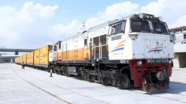 Ilustrasi kereta api.