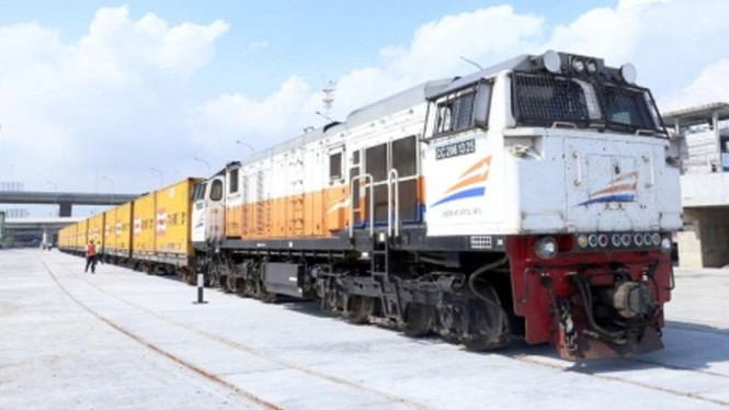 Ilustrasi kereta api.