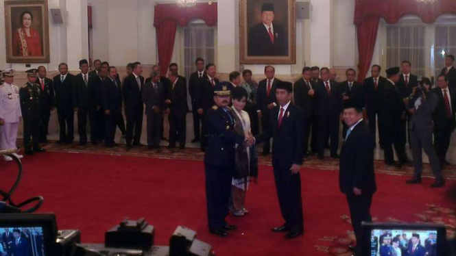 Pelantikan KSAU Marsekal TNI Hadi Tjahjanto