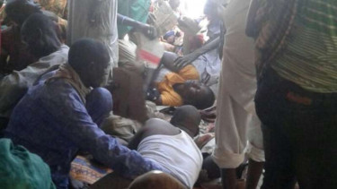 Pengungsi yang menjadi korban salah sasaran militer Nigeria.