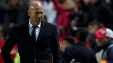 Pelatih Real Madrid, Zinedine Zidane.