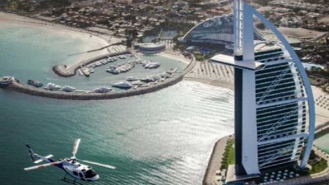 Keindahan Kota Dubai, Uni Emirat Arab.