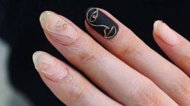 Nail art kawat oleh Unistella 