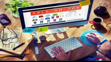 Ilutrasi bisnis online.