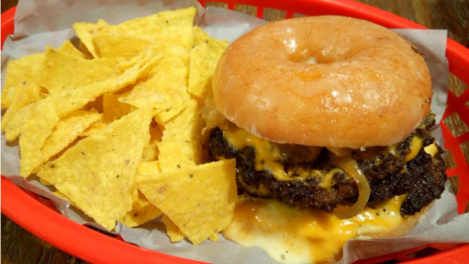 Triple threat burger.