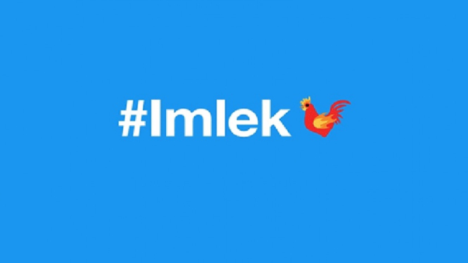 Stiker Imlek yang dirilis Twitter