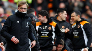 Ekspresi kecewa manajer Liverpool, Juergen Klopp